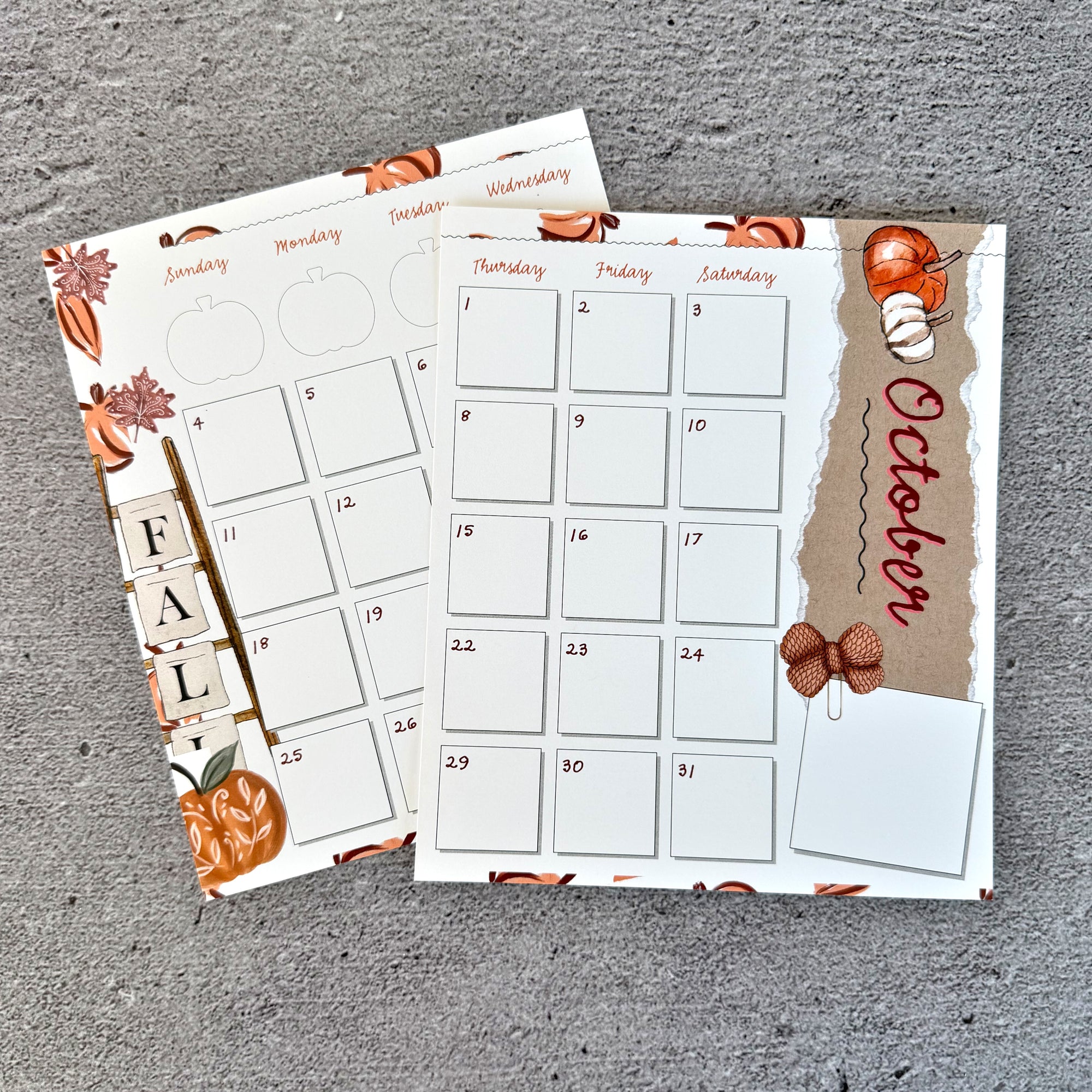Journal Stick Ins - October