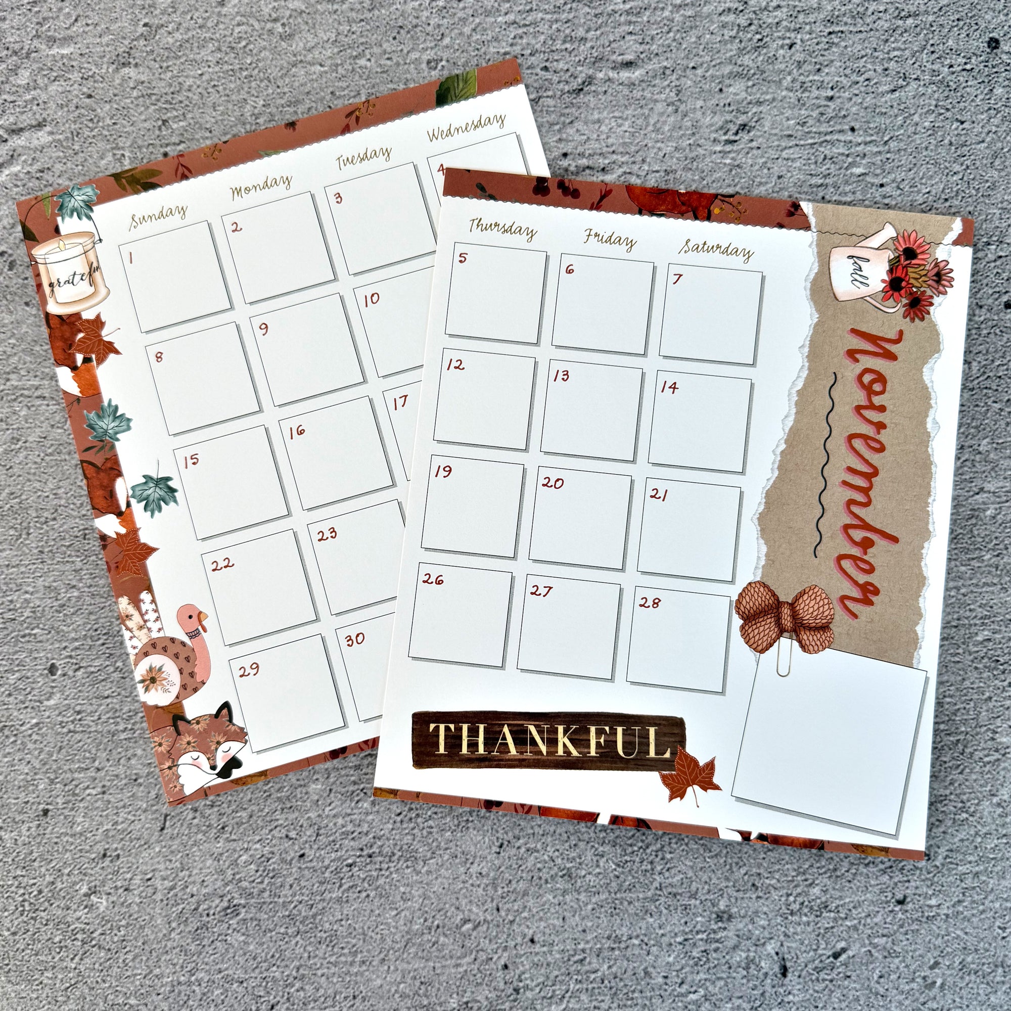 Journal Stick Ins - November