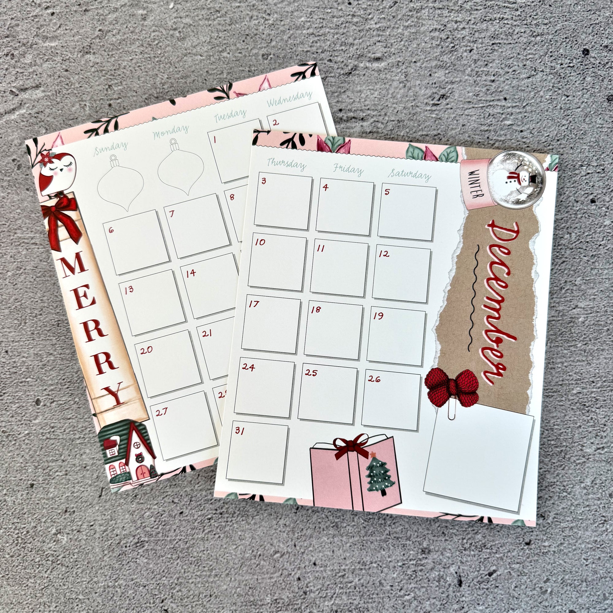 Journal Stick Ins - December