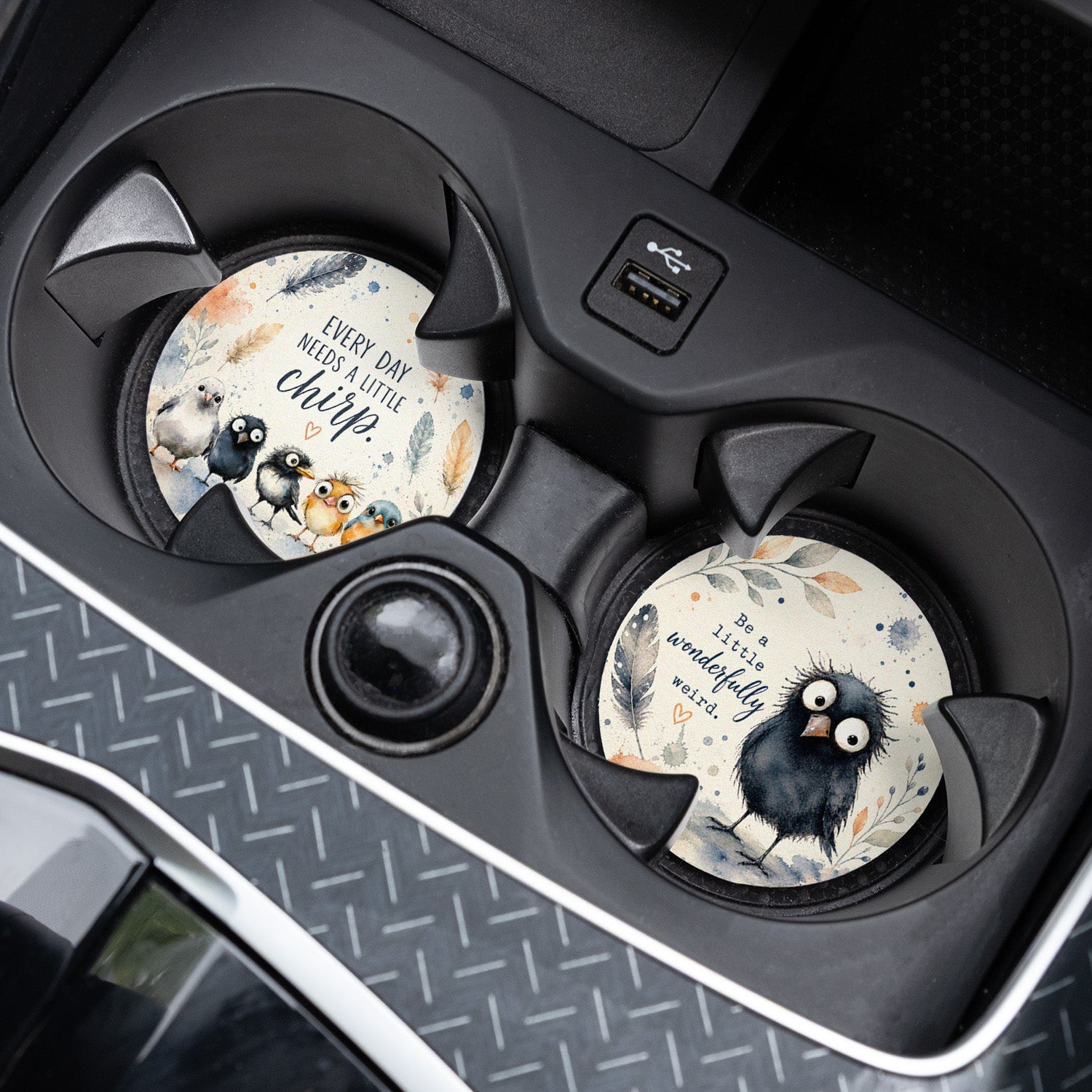 Car Coaster Set - Birds