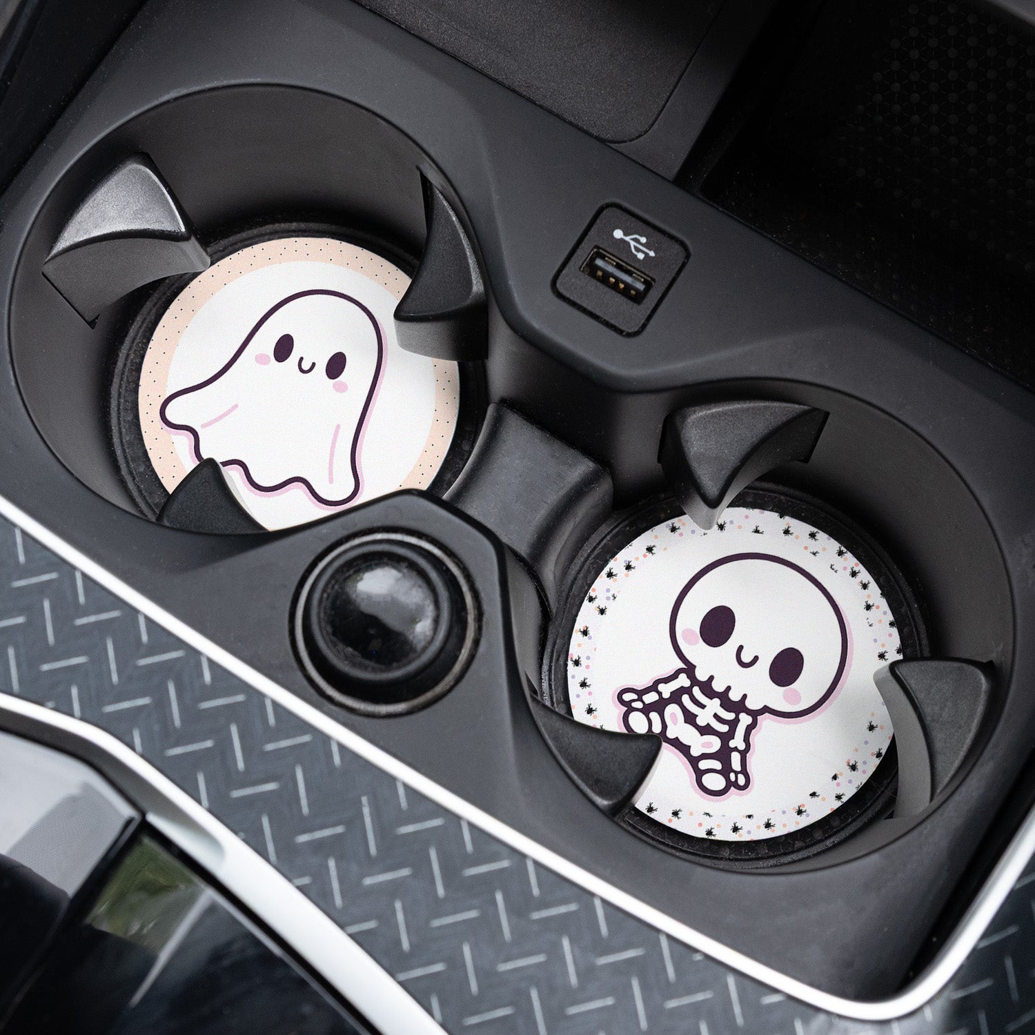 Car Coaster Set - Halloween