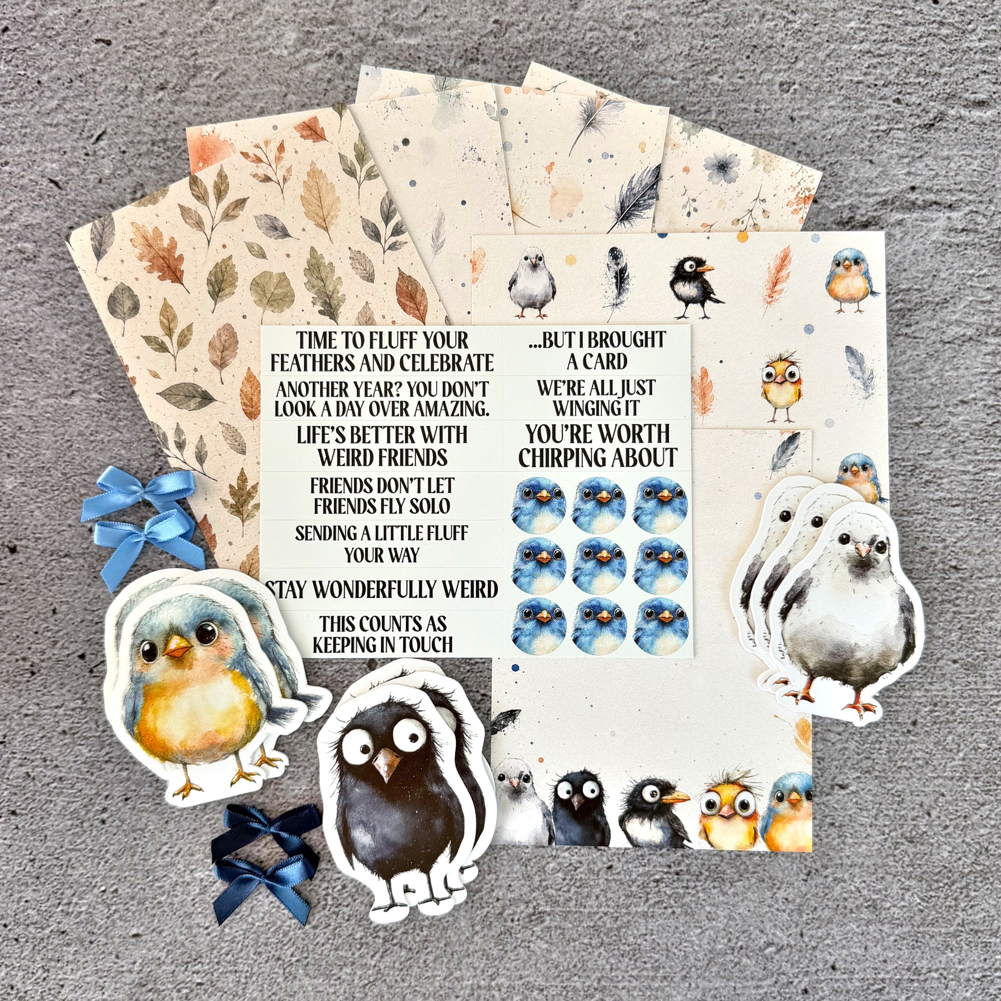 DIY Card Kit - Birds
