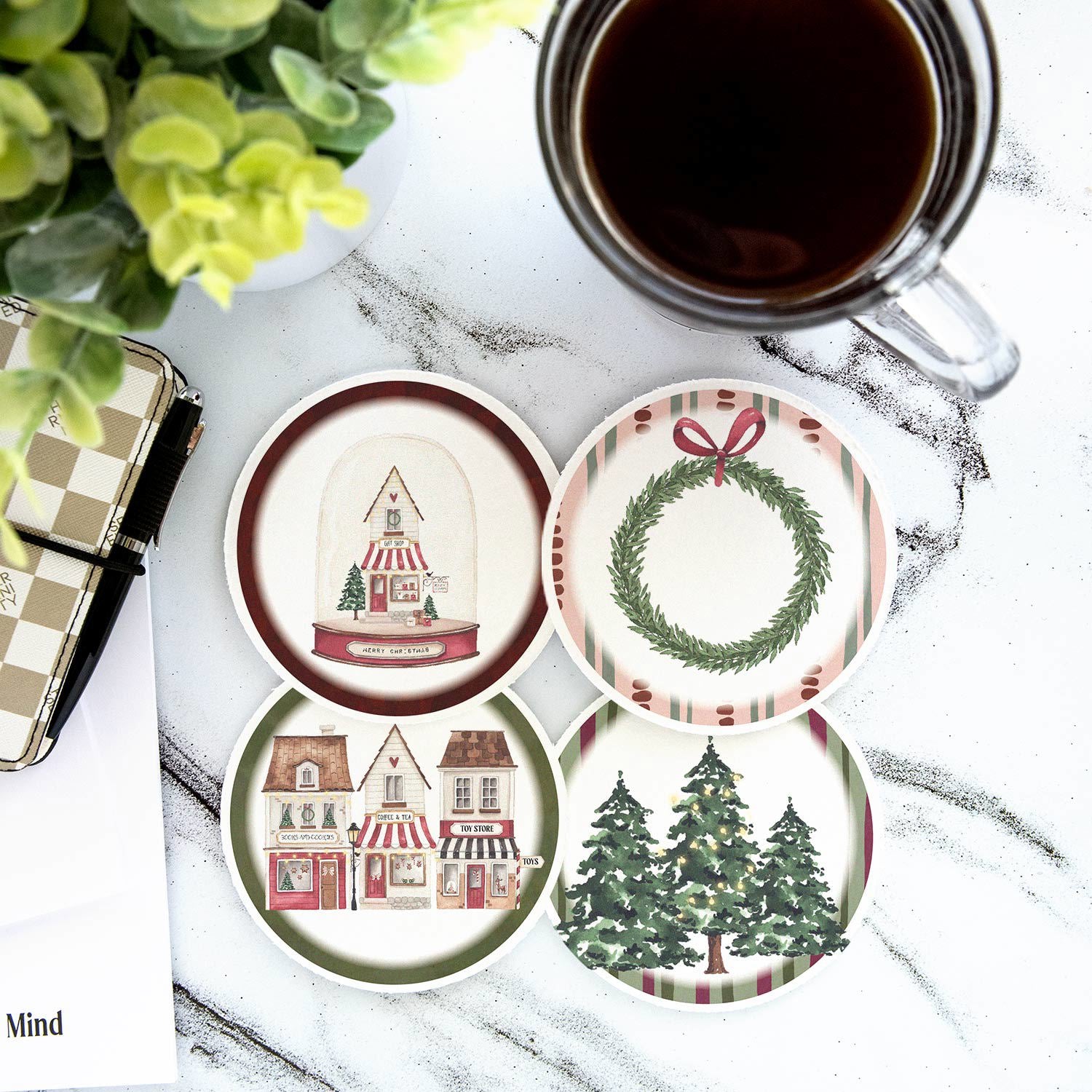 Coaster Set - Hometown Holiday