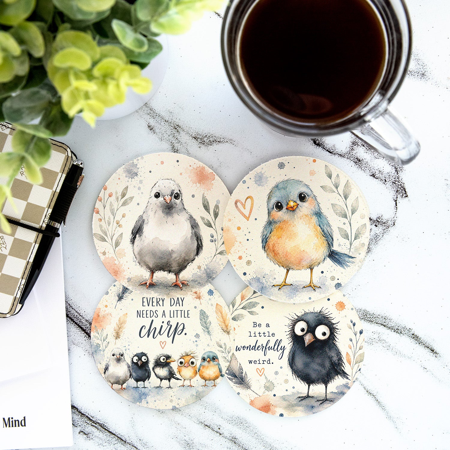 Coaster Set - Birds
