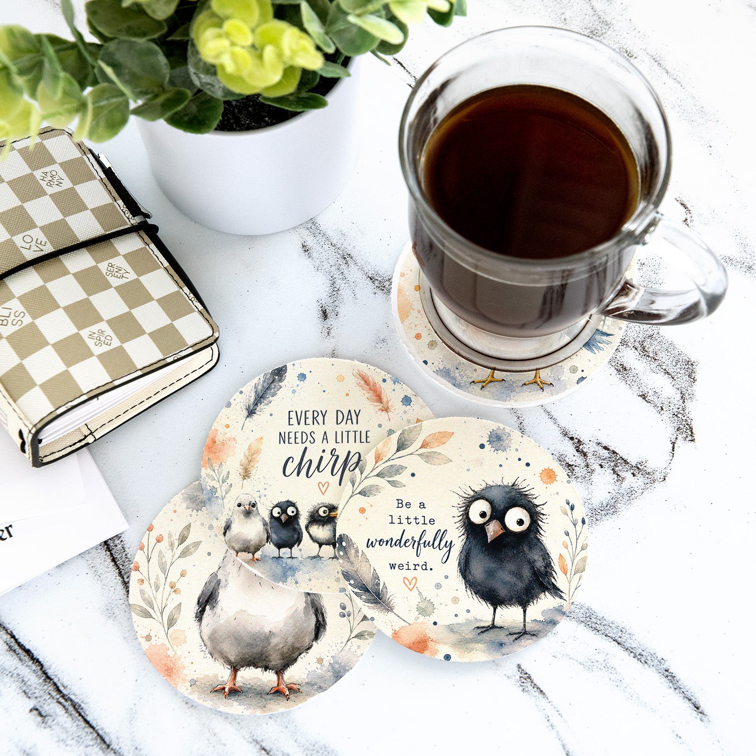 Coaster Set - Birds