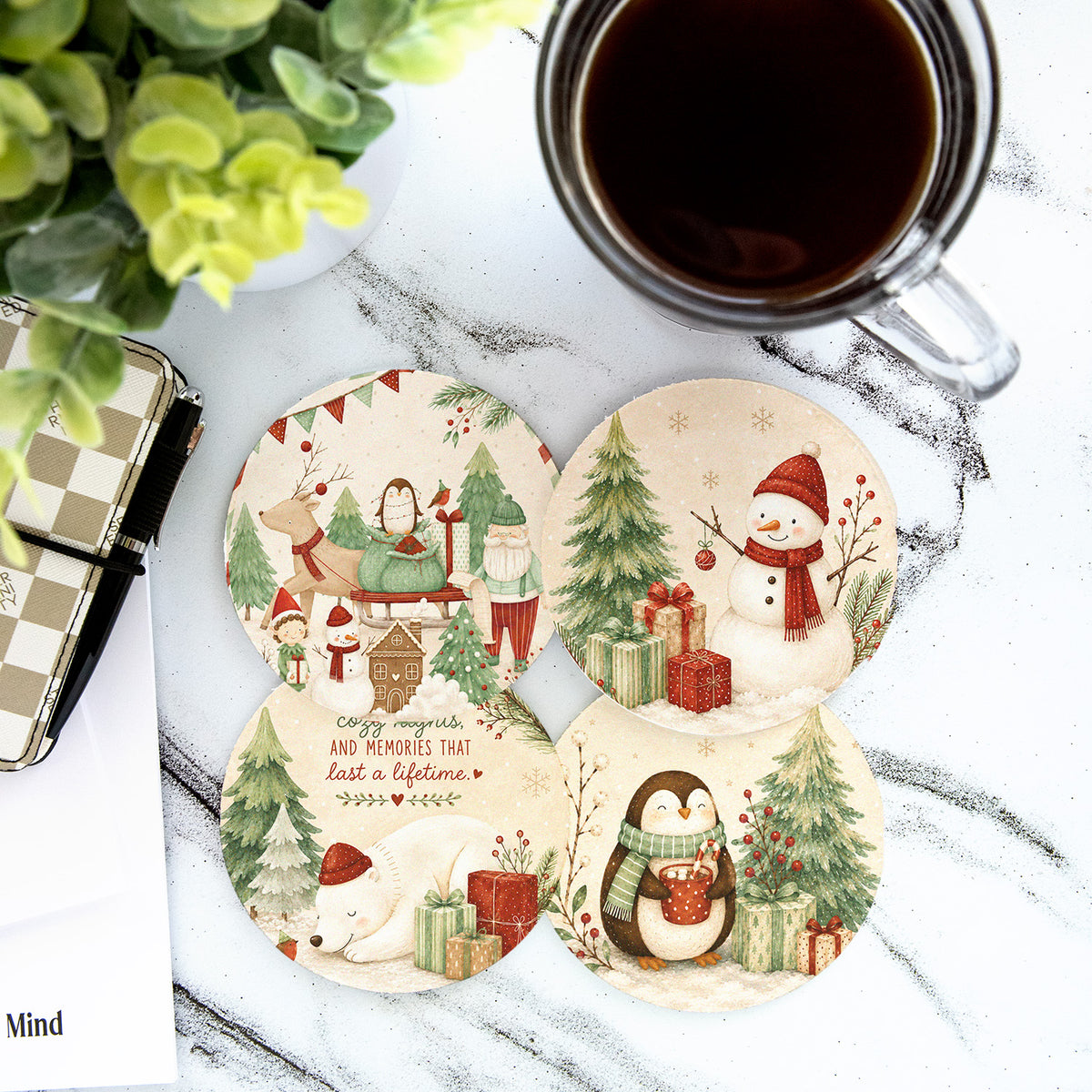 Coaster Set - Dashing Through