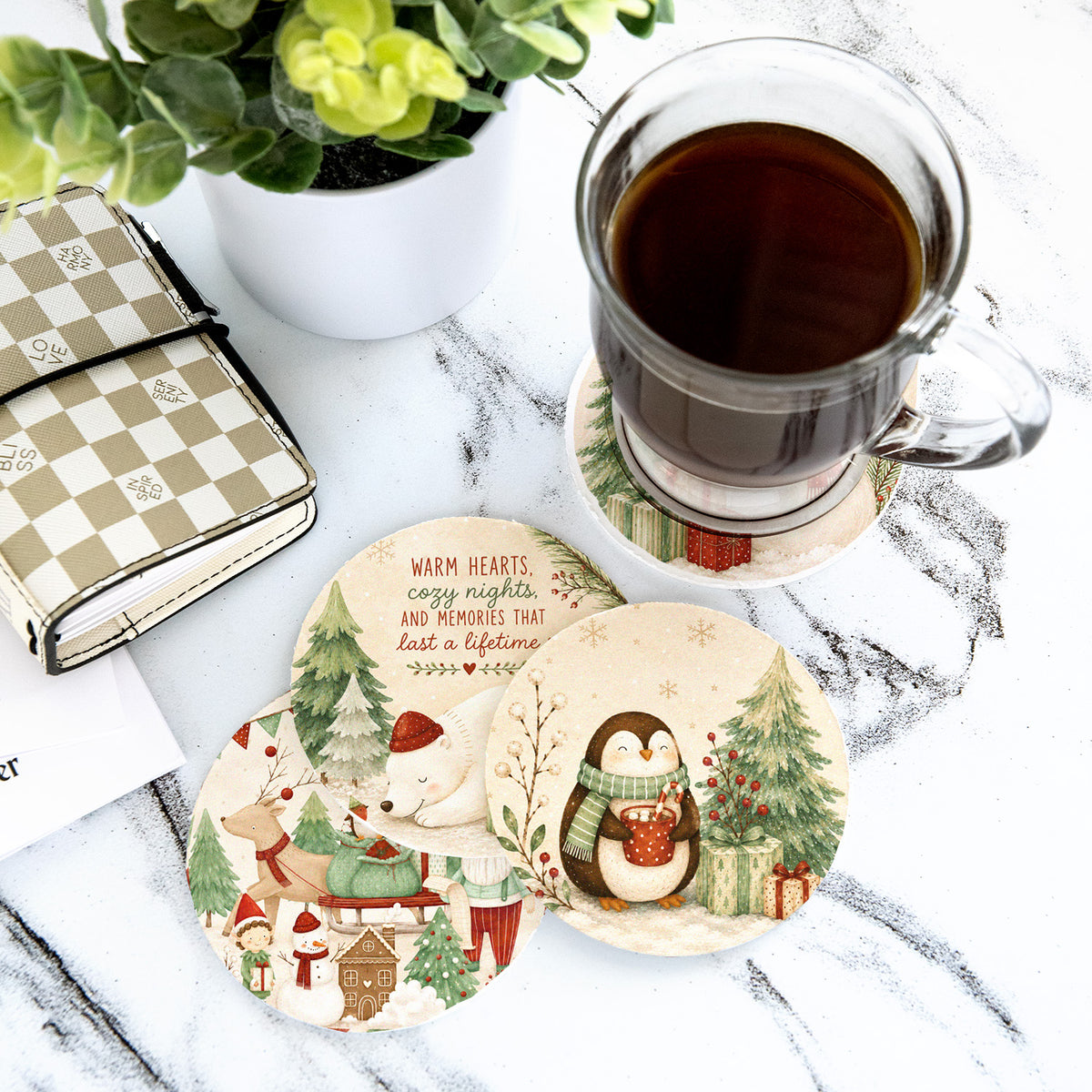 Coaster Set - Dashing Through