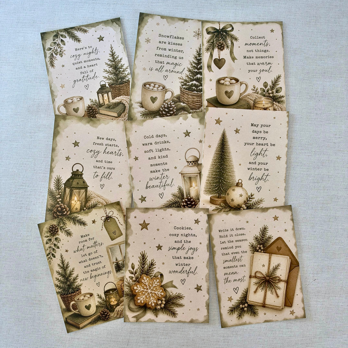 Journal Card Set - Evergreen &amp; Ivory