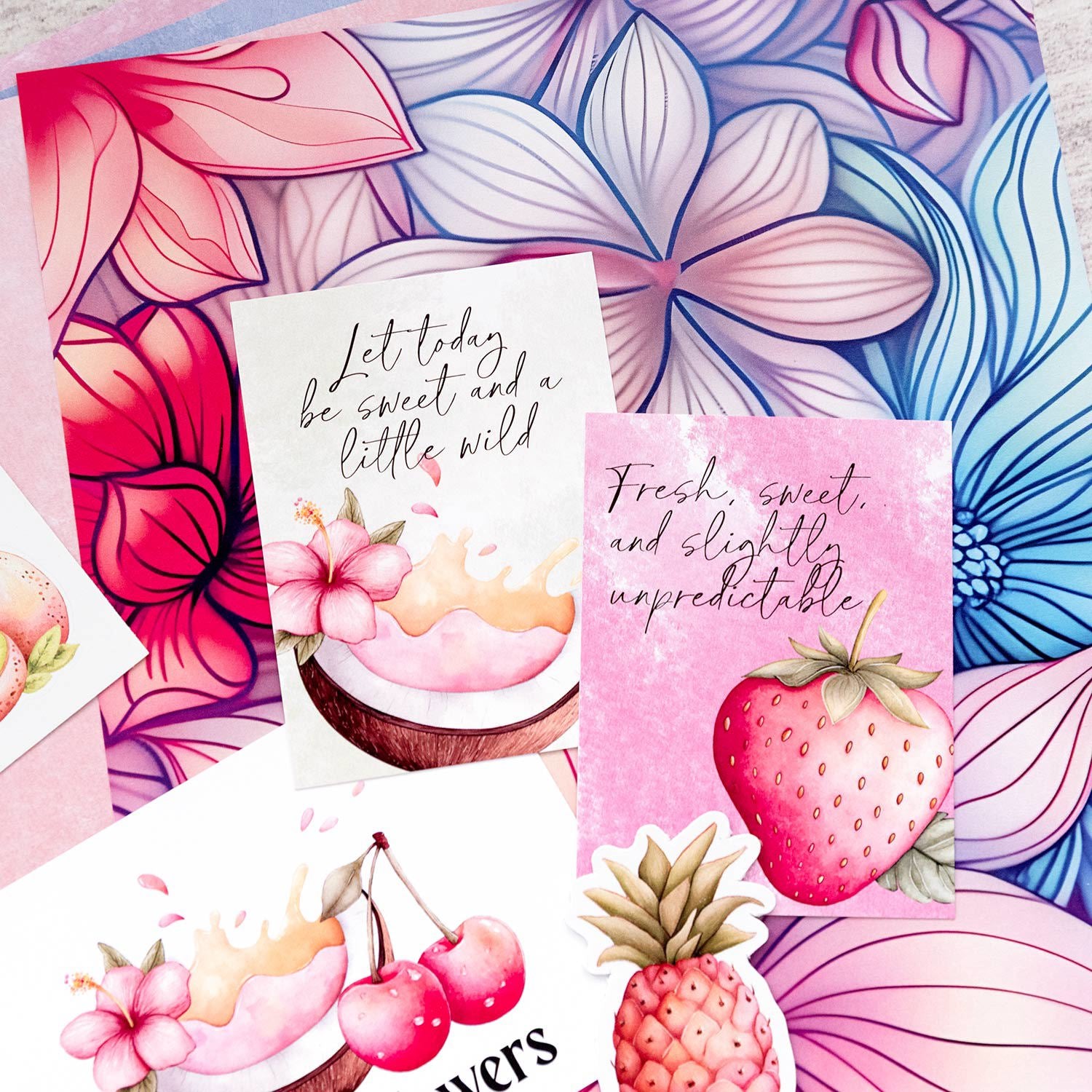 Deco Kit - Fruit &amp; Flowers
