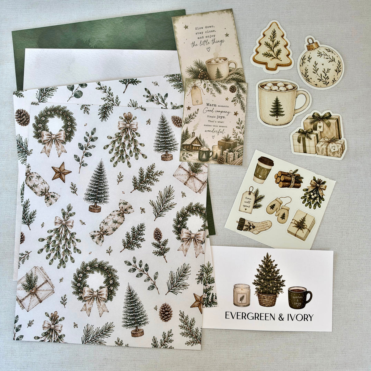 Deco Kit - Evergreen &amp; Ivory