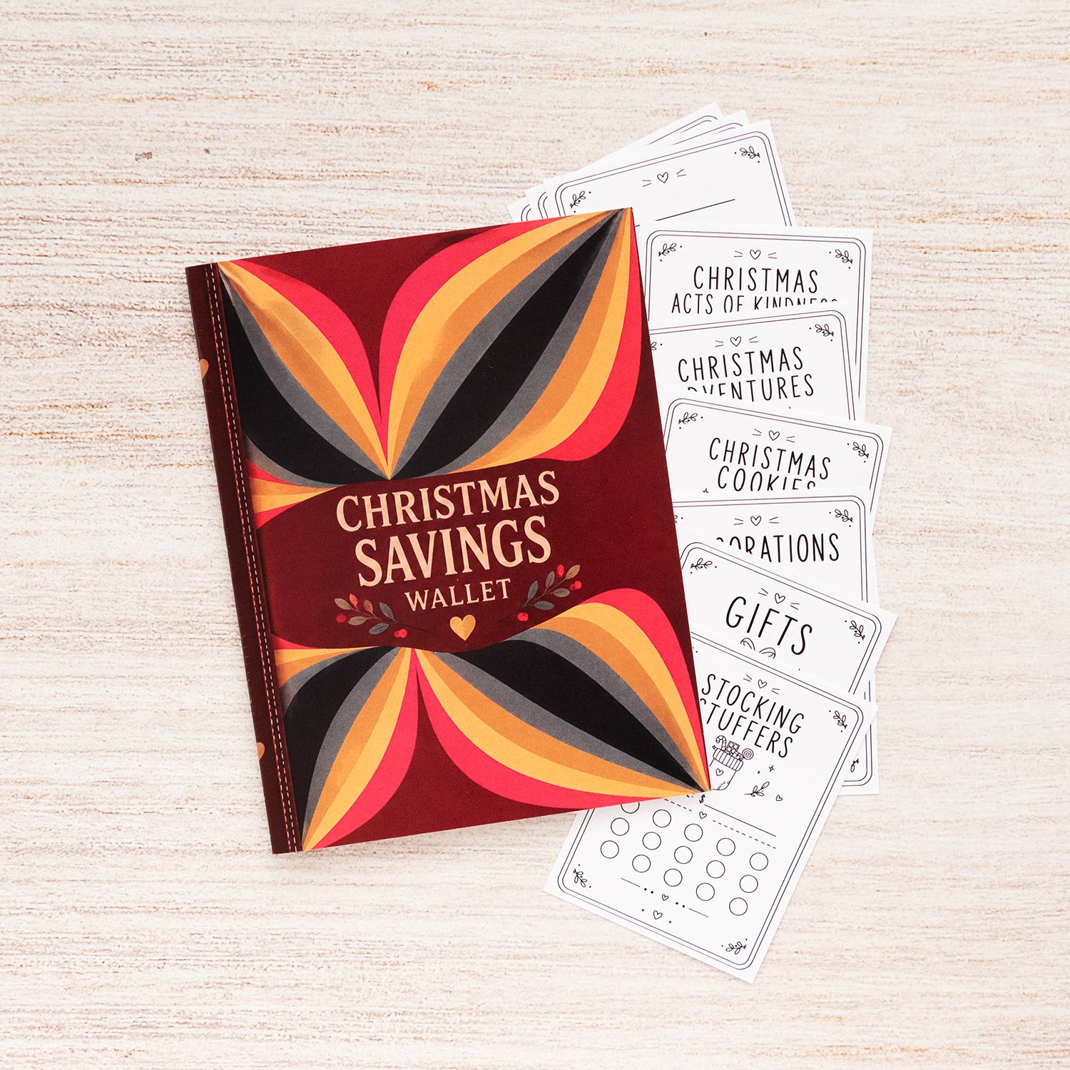 Savings Wallet - Colorful Christmas