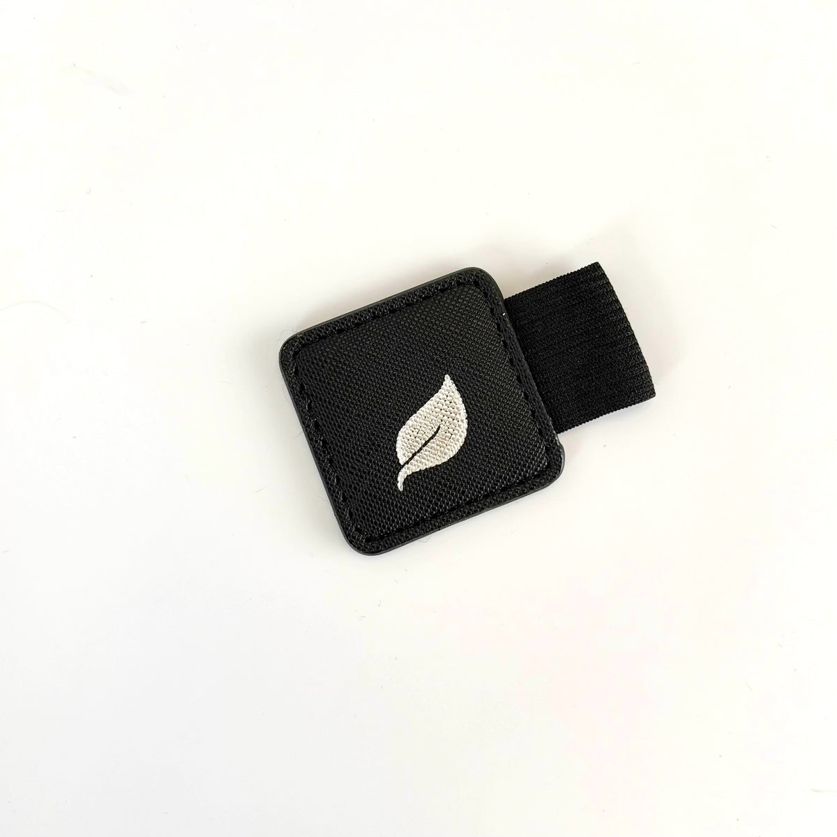Adhesive Pen Loop - Black (w/leaf)
