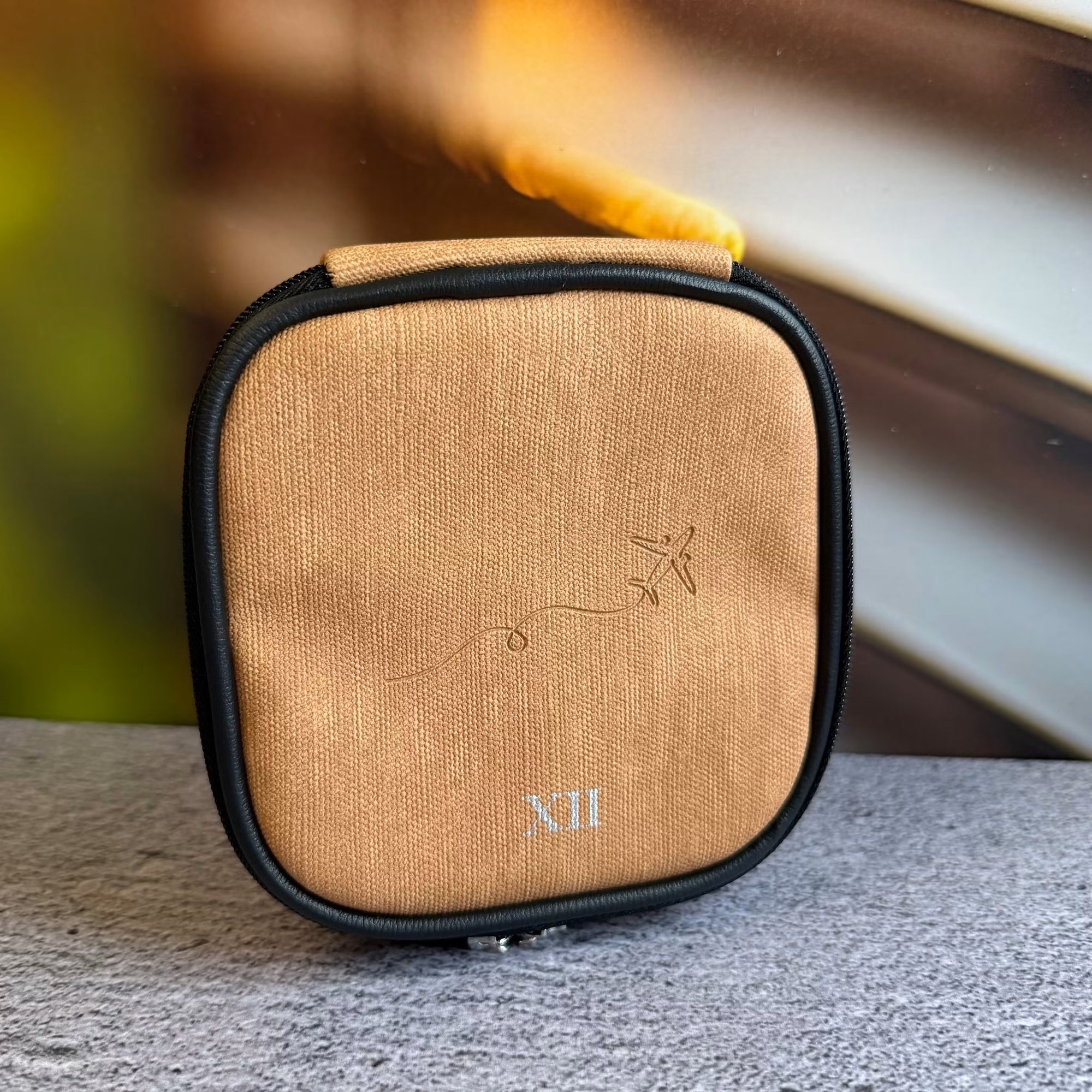 Square Pouch - Golden Grain Airplane