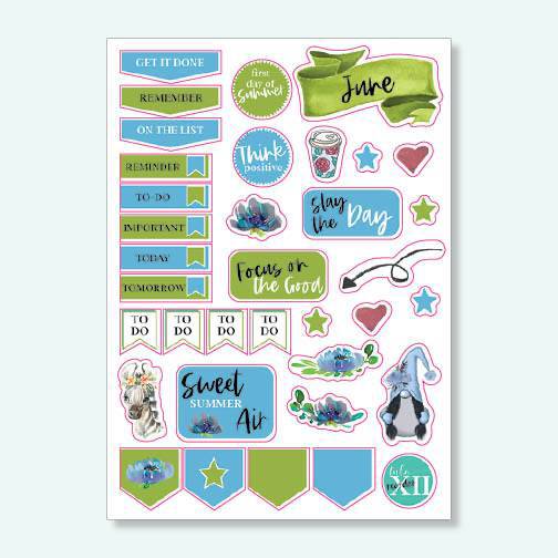 Month Stickers - Watercolor