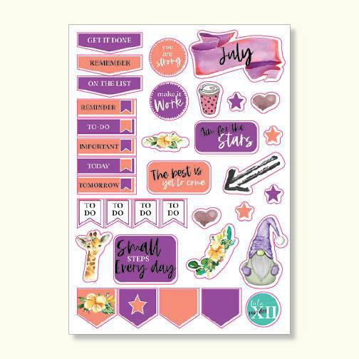 Month Stickers - Watercolor