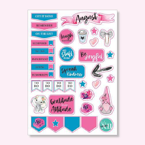 Month Stickers - Watercolor