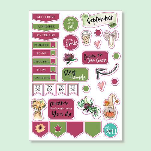 Month Stickers - Watercolor