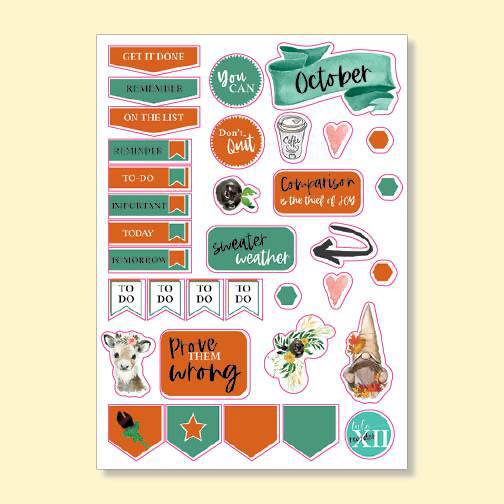 Month Stickers - Watercolor