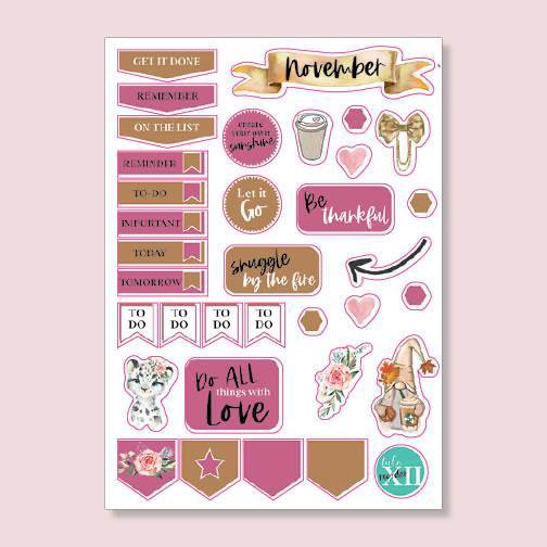 Month Stickers - Watercolor