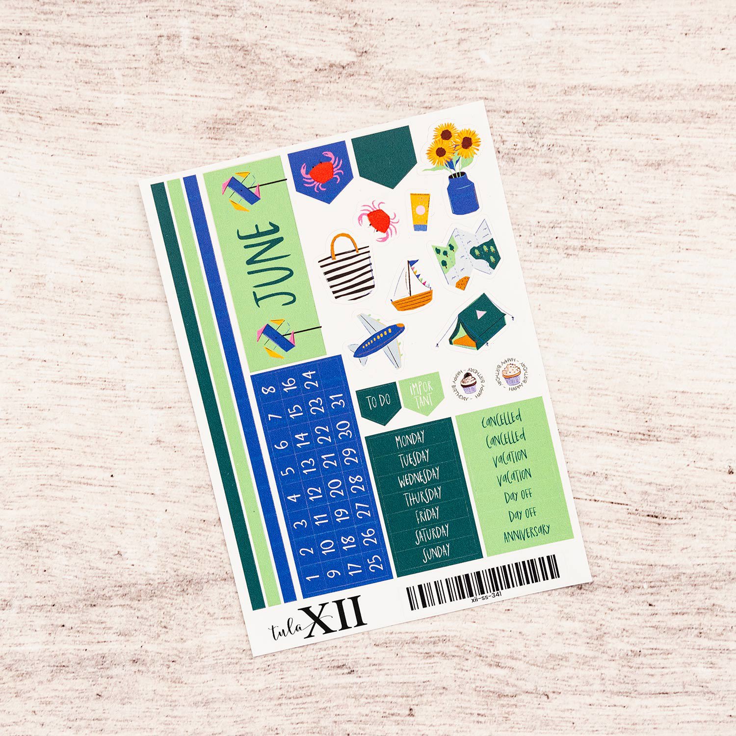 Month Stickers - Holiday