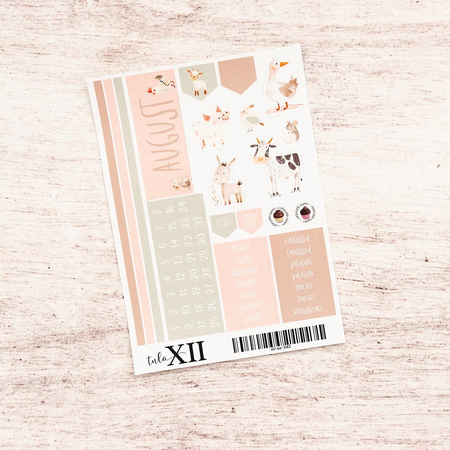 Month Stickers - Holiday