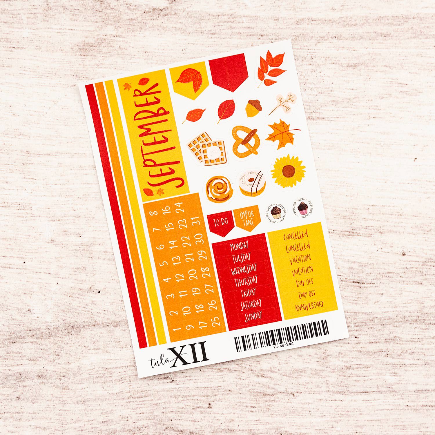 Month Stickers - Holiday