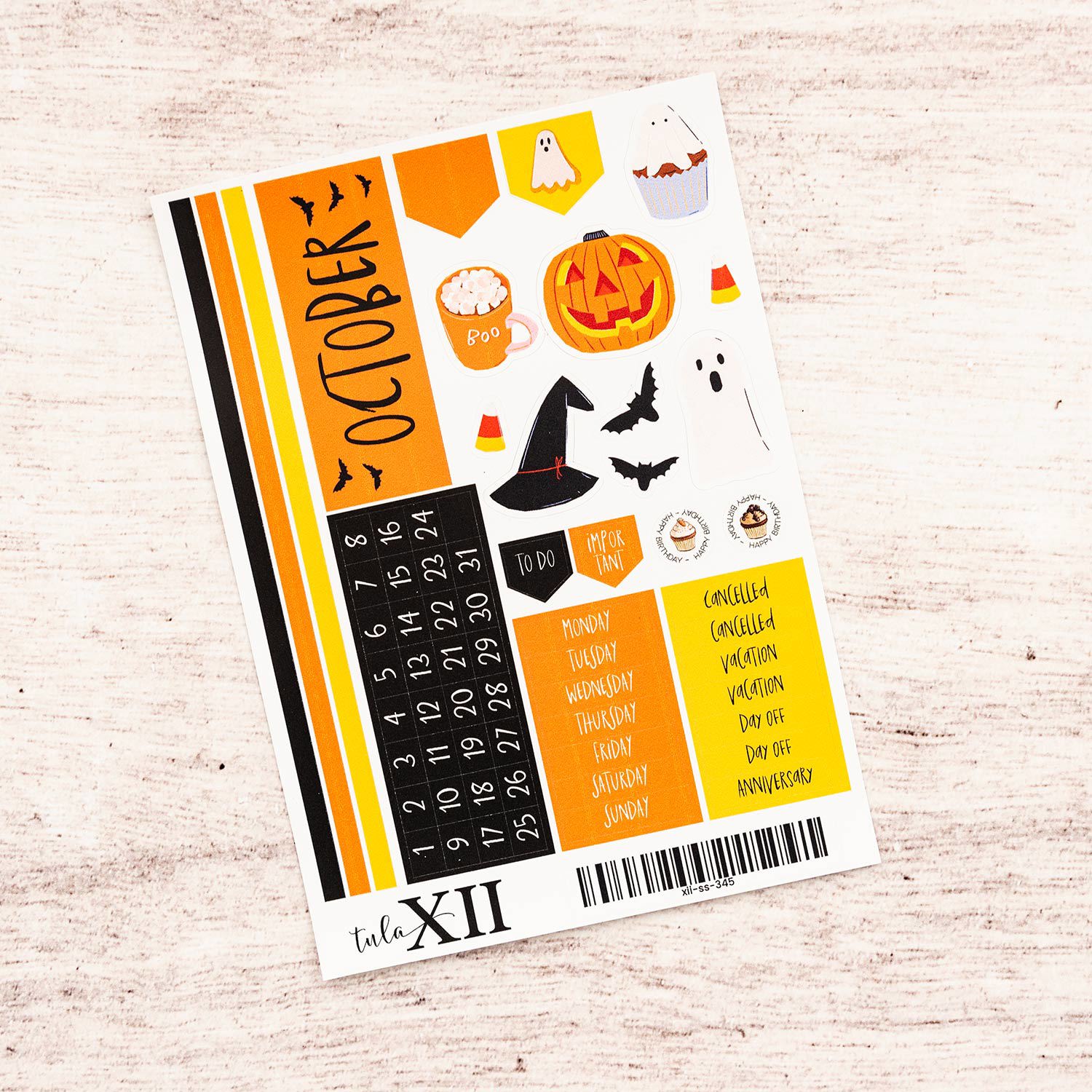 Month Stickers - Holiday