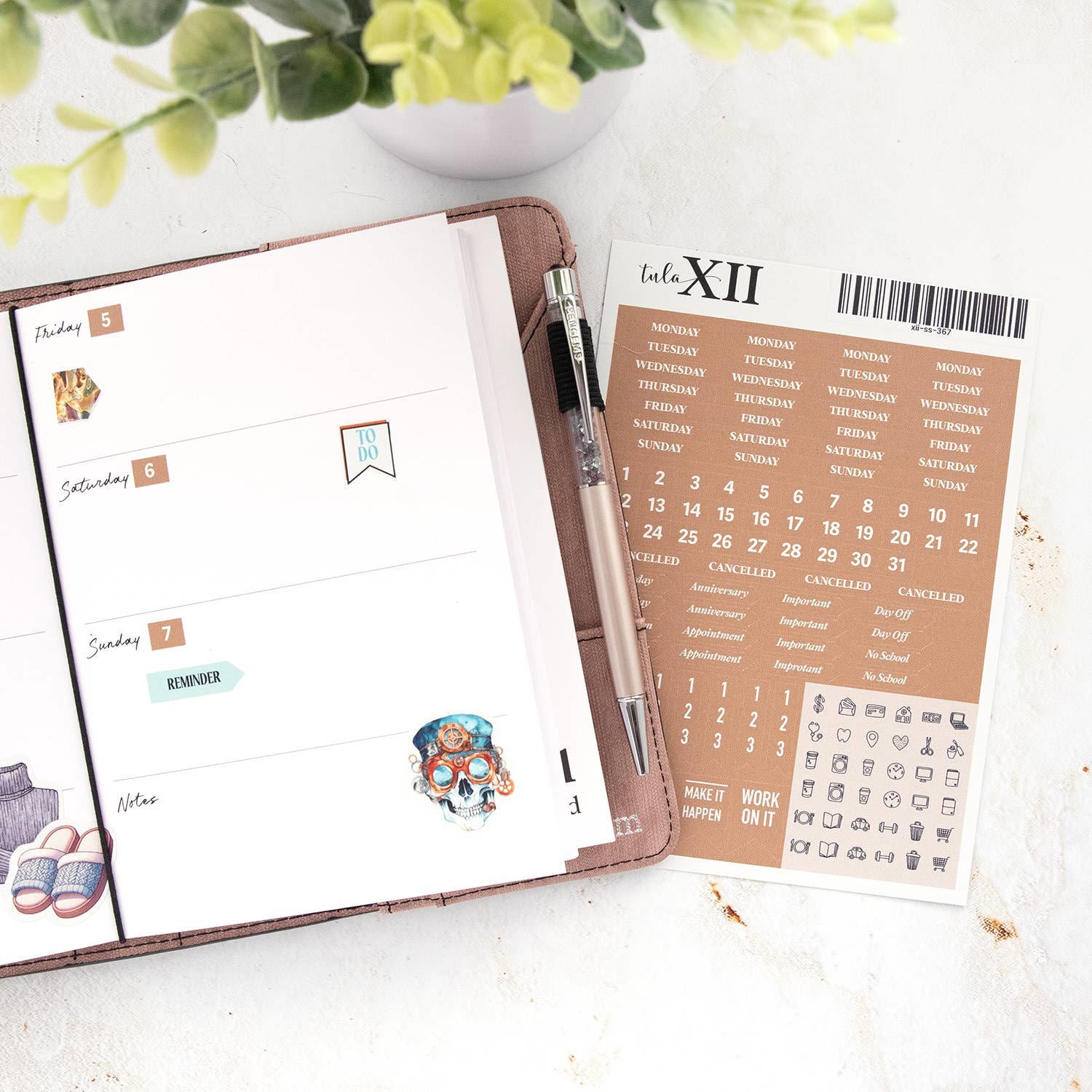 Weekly Stickers - Lightly Rooted