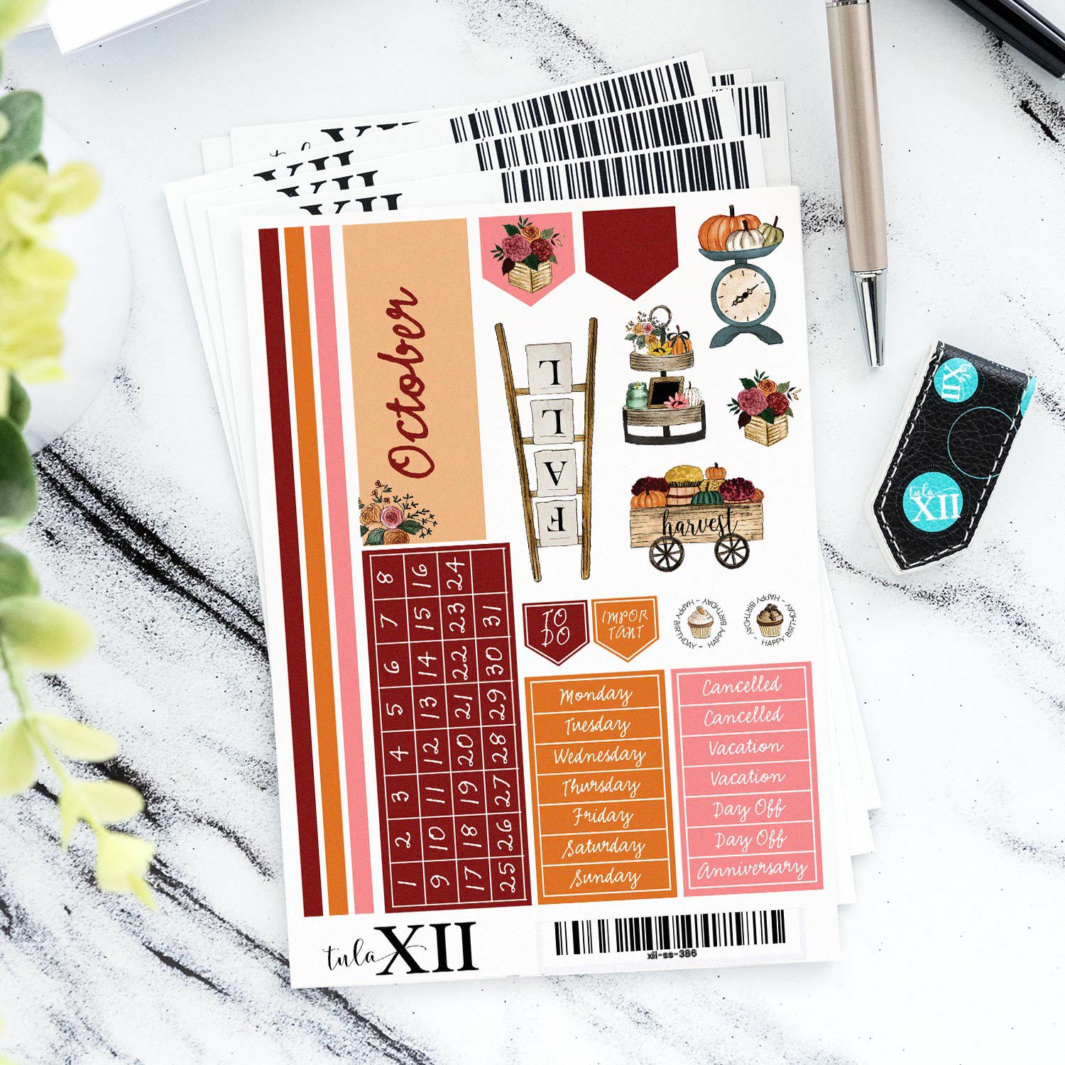 Month Stickers - Seasonal