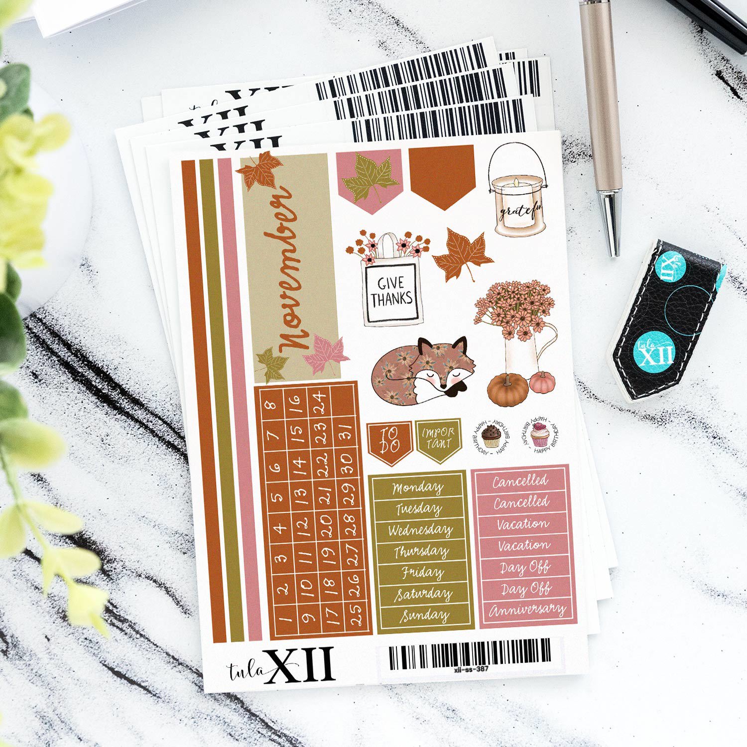 Month Stickers - Seasonal