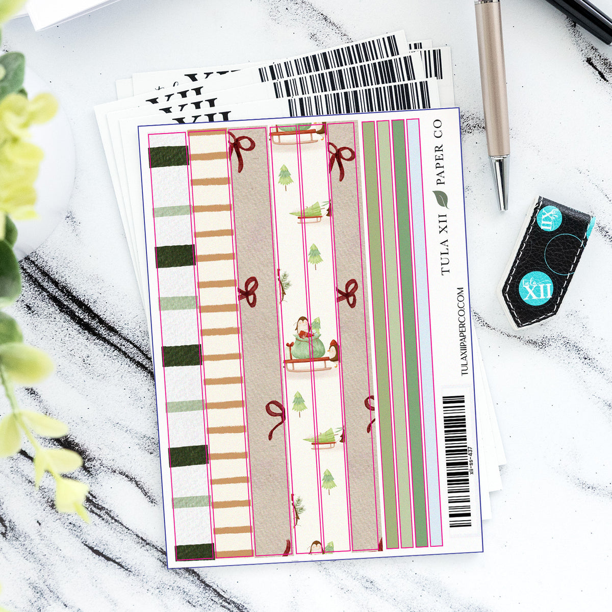 Long Washi Stickers - Dashing Through