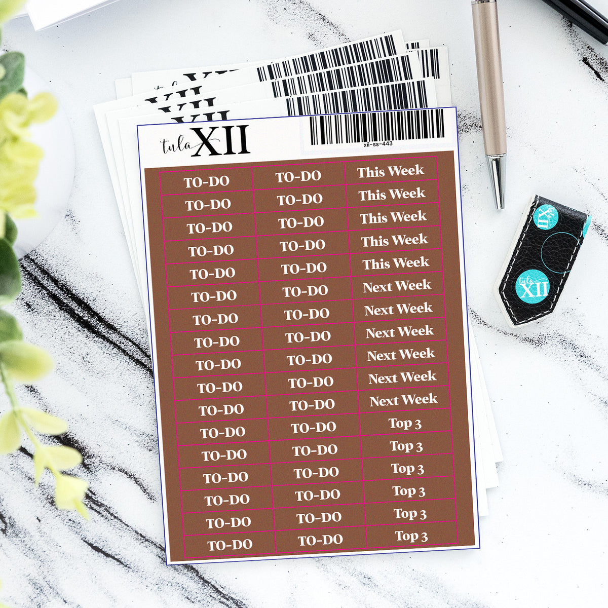 To-Do Headers - Dark Brown