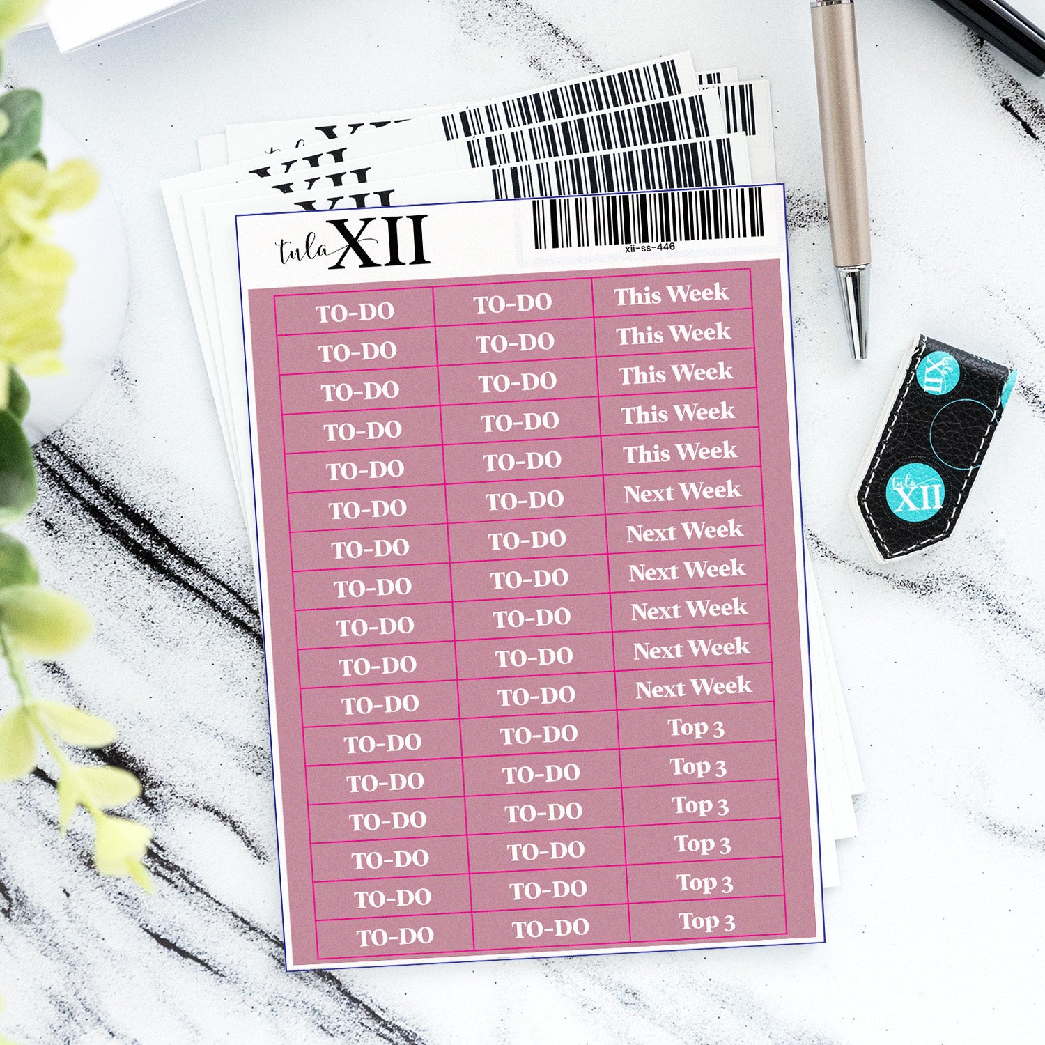To-Do Headers - Light Pink