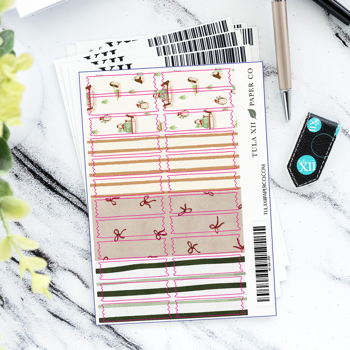 Washi Piece Stickers - Dashing Through