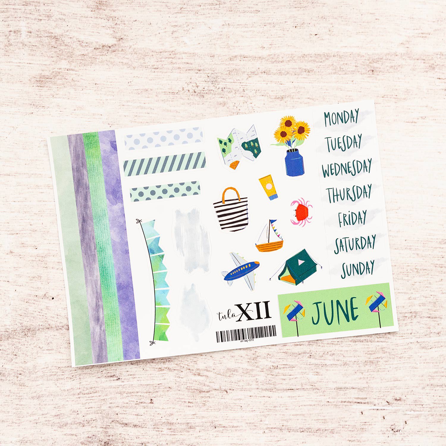 Journal Monthly Stickers - Holiday