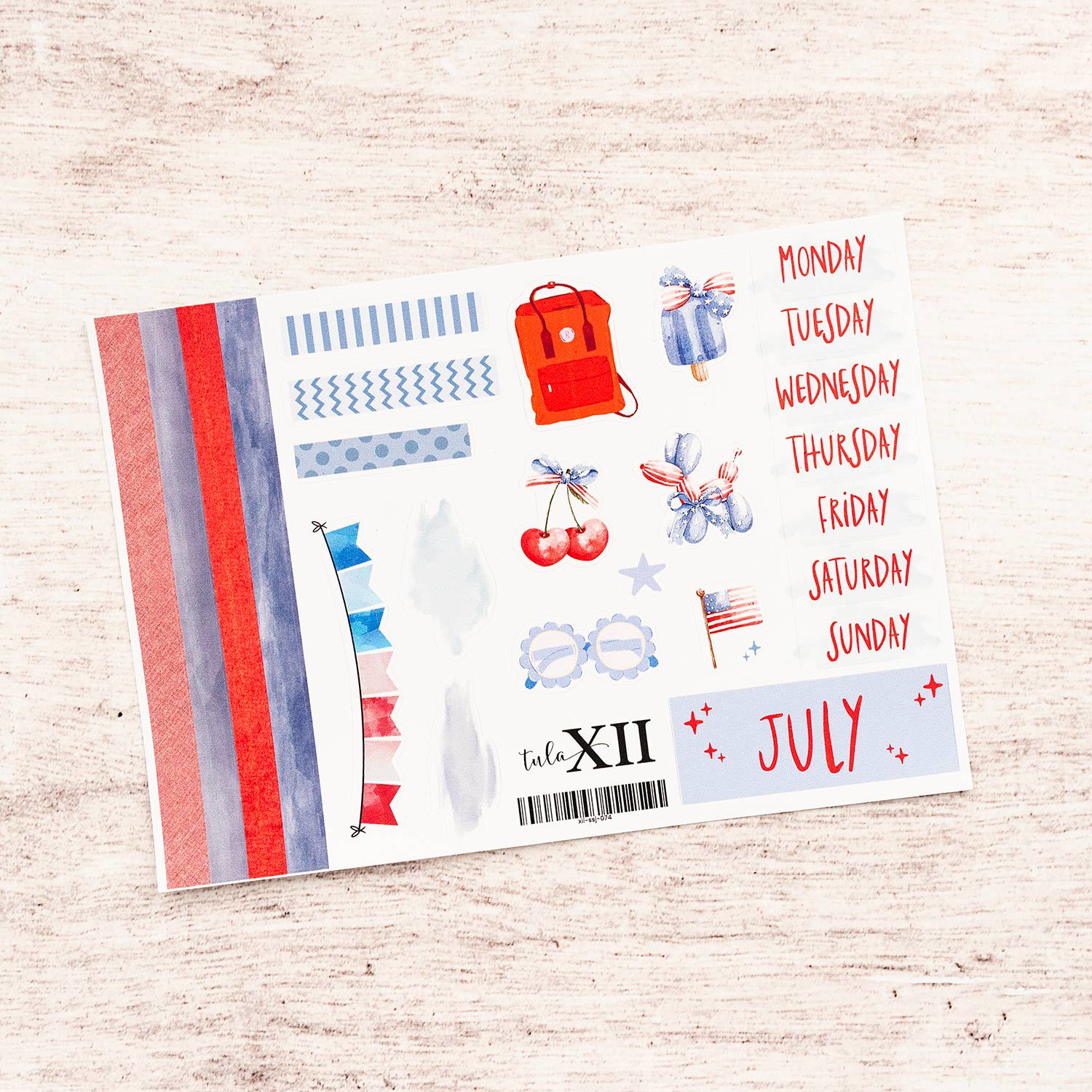 Journal Monthly Stickers - Holiday