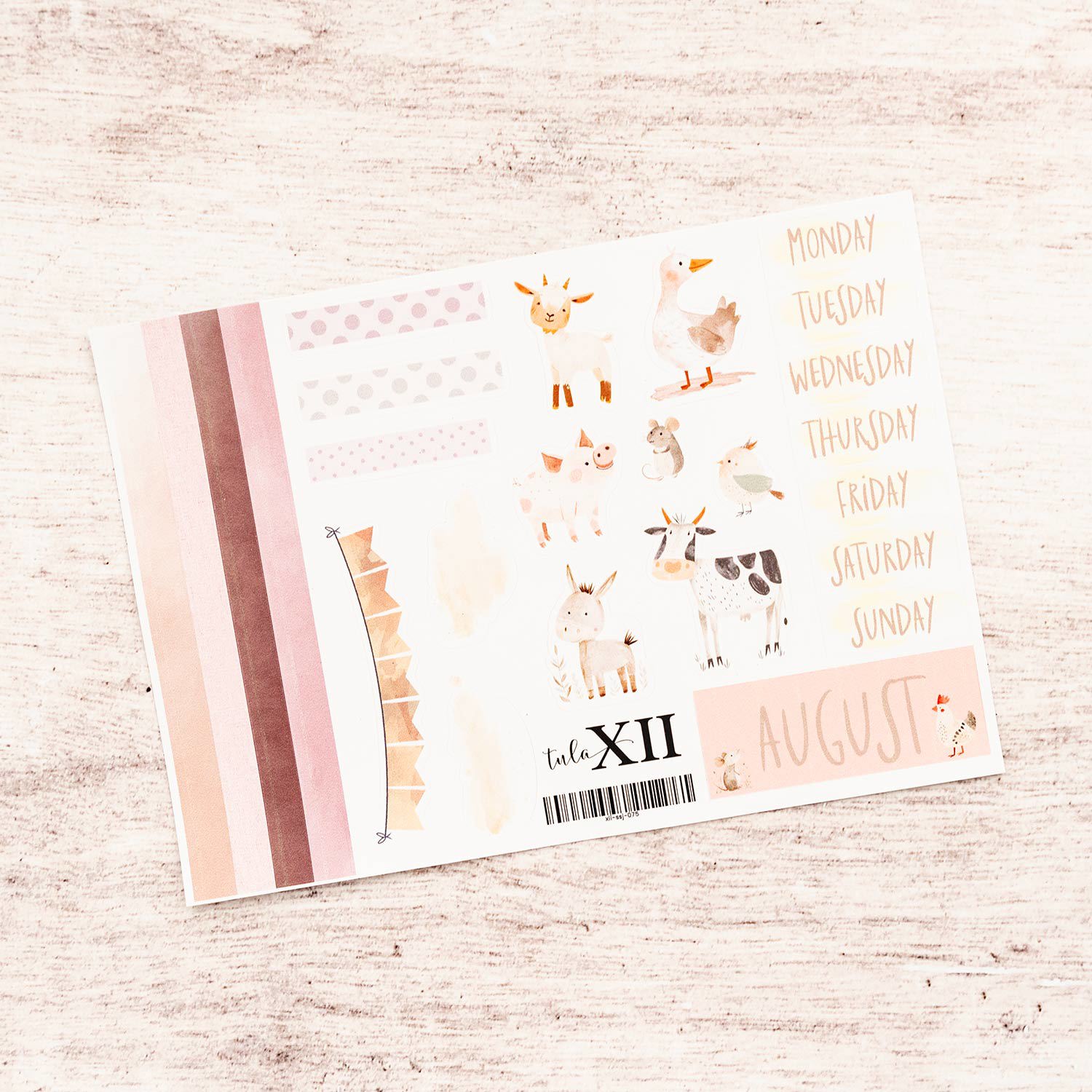 Journal Monthly Stickers - Holiday