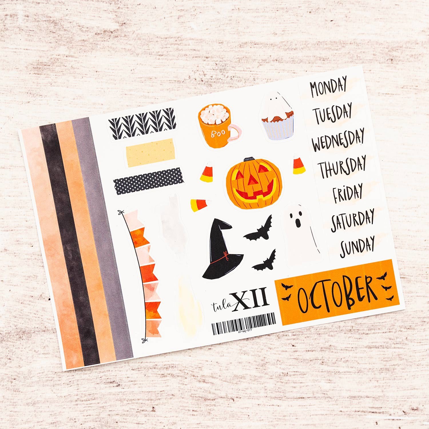 Journal Monthly Stickers - Holiday