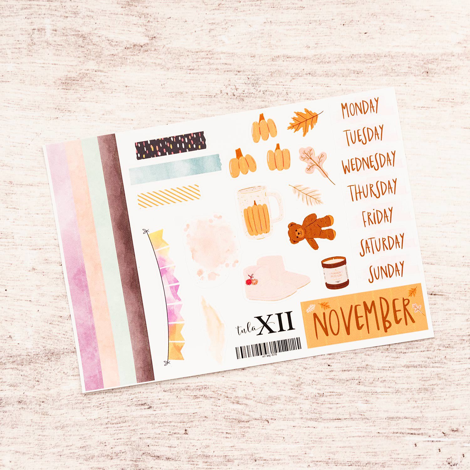 Journal Monthly Stickers - Holiday