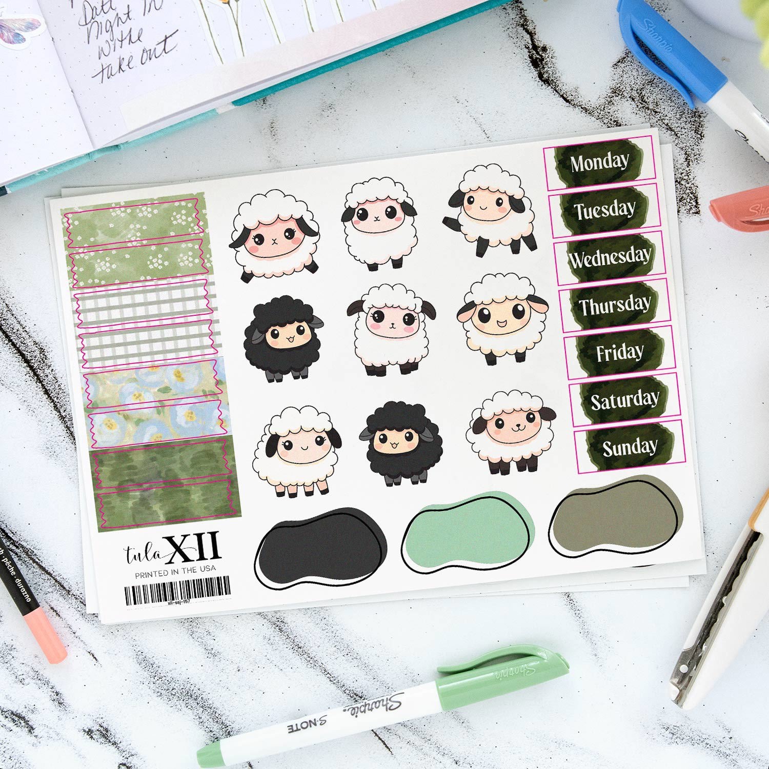 Journal Stickers - Sheep