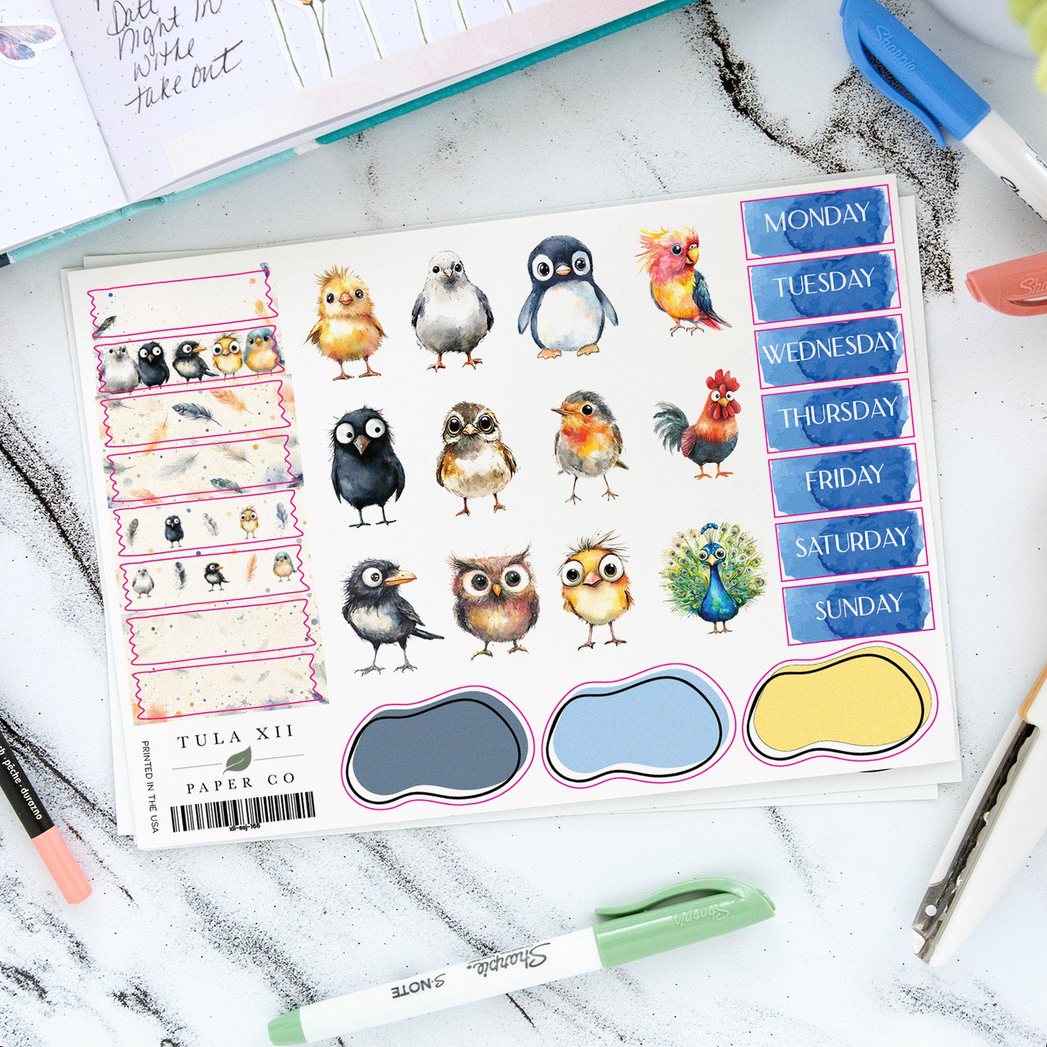 Journal Stickers - Birds