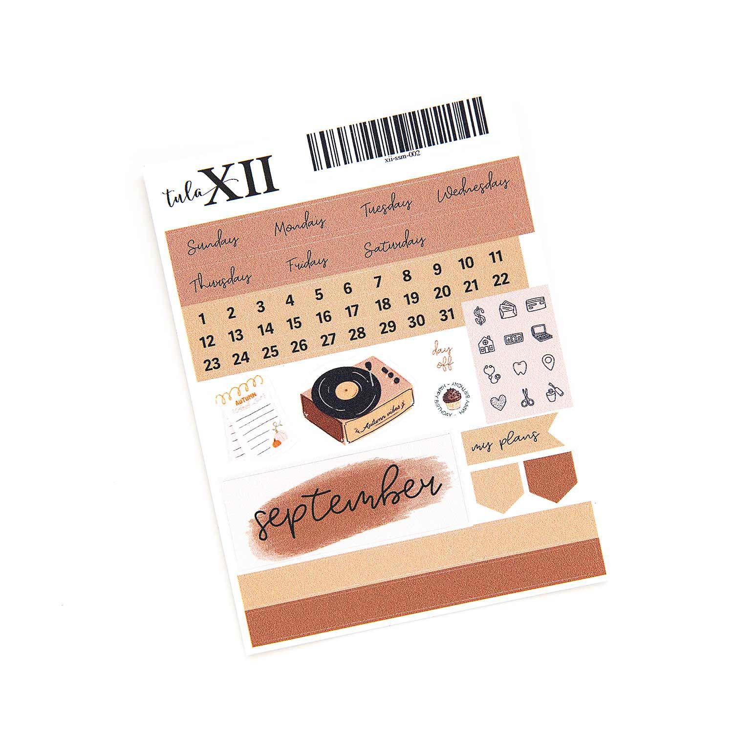 Micro Monthly Stickers - Watercolor