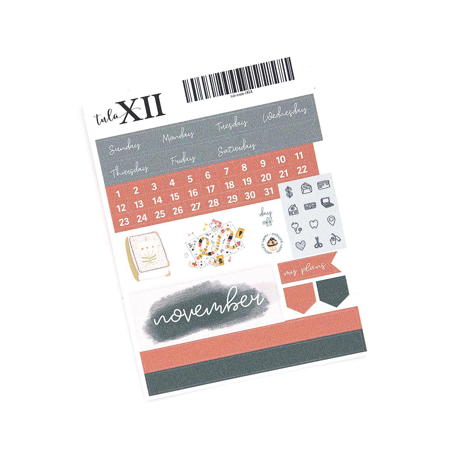 Micro Monthly Stickers - Watercolor