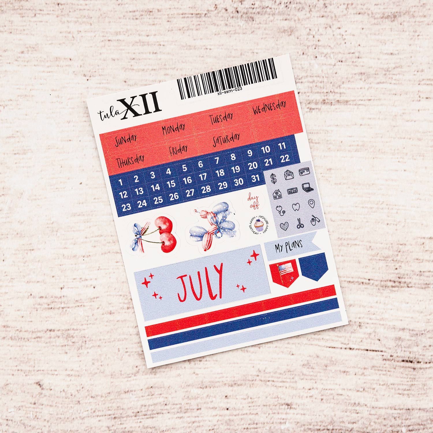 Micro Monthly Stickers - Holiday
