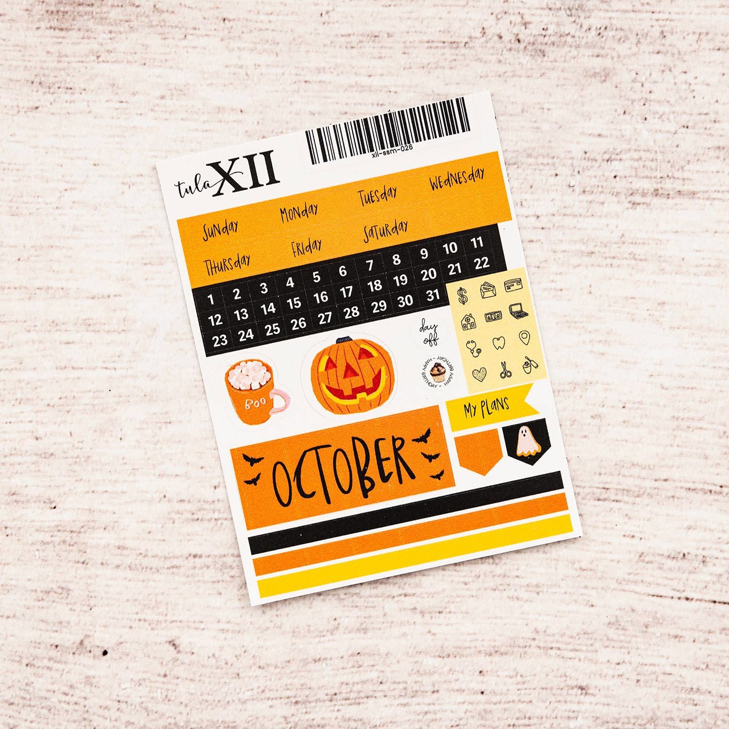 Micro Monthly Stickers - Holiday