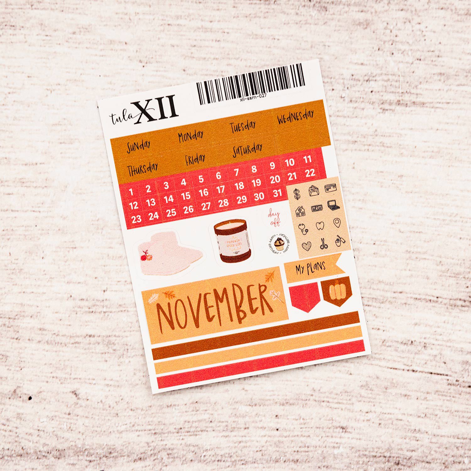 Micro Monthly Stickers - Holiday