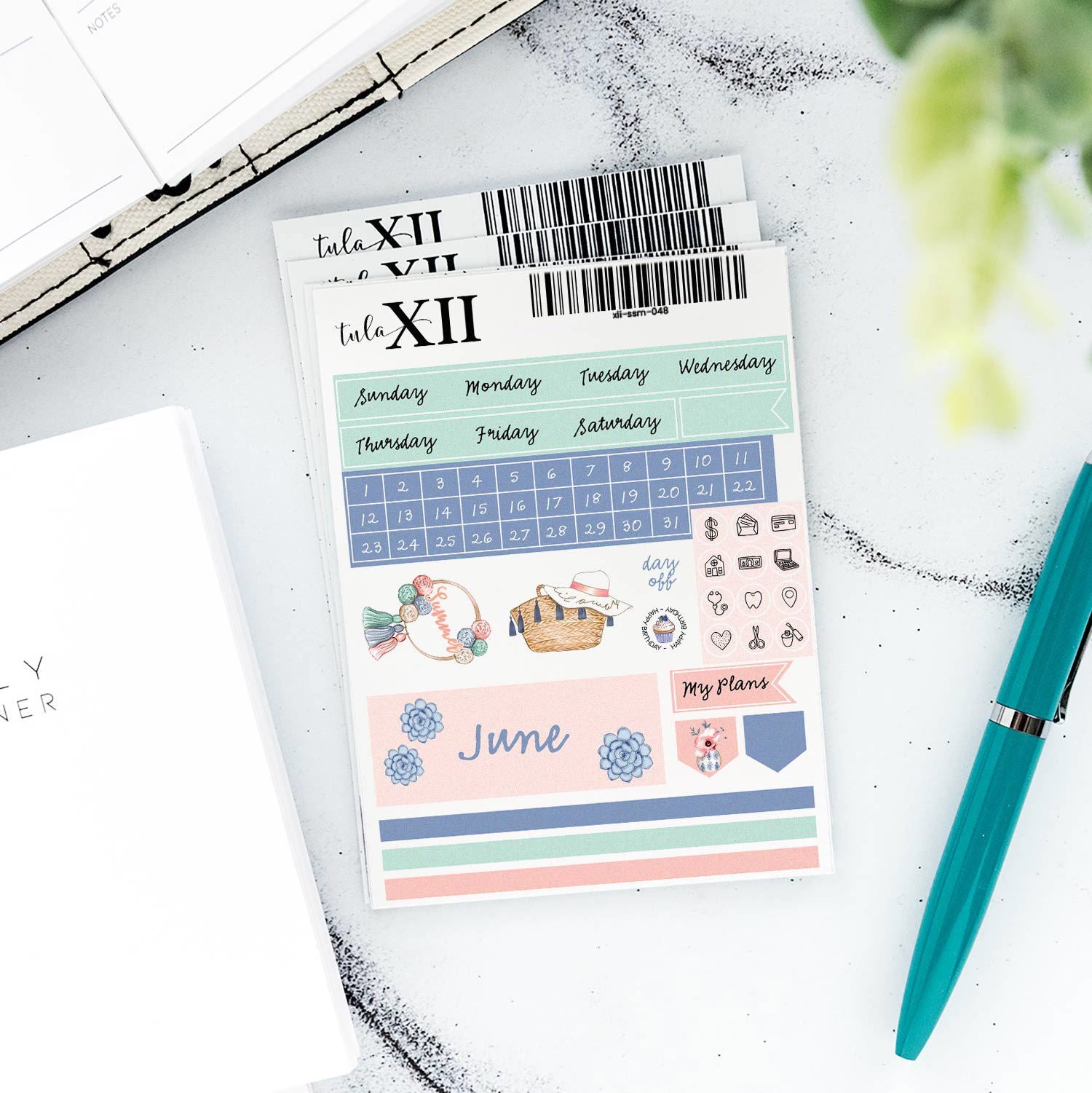 Micro Monthly Stickers - Seasonal