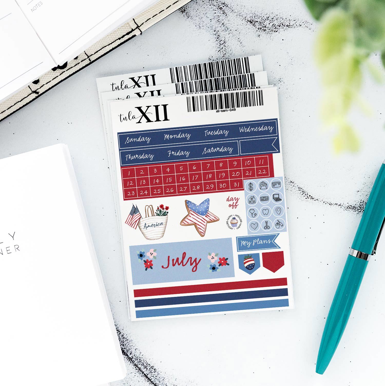 Micro Monthly Stickers - Seasonal